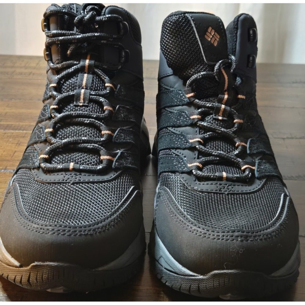 Mens Columbia STRATA TRAIL MID WP Size 7.5 Black Owl